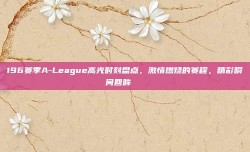 196赛季A-League高光时刻盘点，激情燃烧的赛程，精彩瞬间回眸🌟