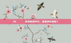 19. 🌟 球员表现评分，谁是本轮最佳？