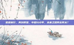 砥砺前行，再创辉煌，中超100年，未来之路何去何从？