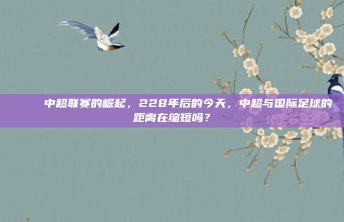 🎈 中超联赛的崛起，228年后的今天，中超与国际足球的距离在缩短吗？  第1张