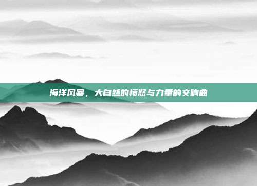 海洋风暴，大自然的愤怒与力量的交响曲  第1张